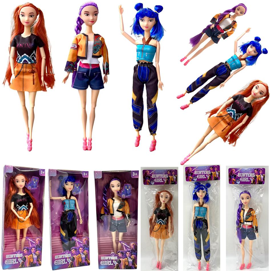 @@ Quality Anime KPop Demon Hunters Doll Vinyl Toy Rumi Mira zoi Character vinyl mask figurine Birthday Gift Fan Club Gifts_%