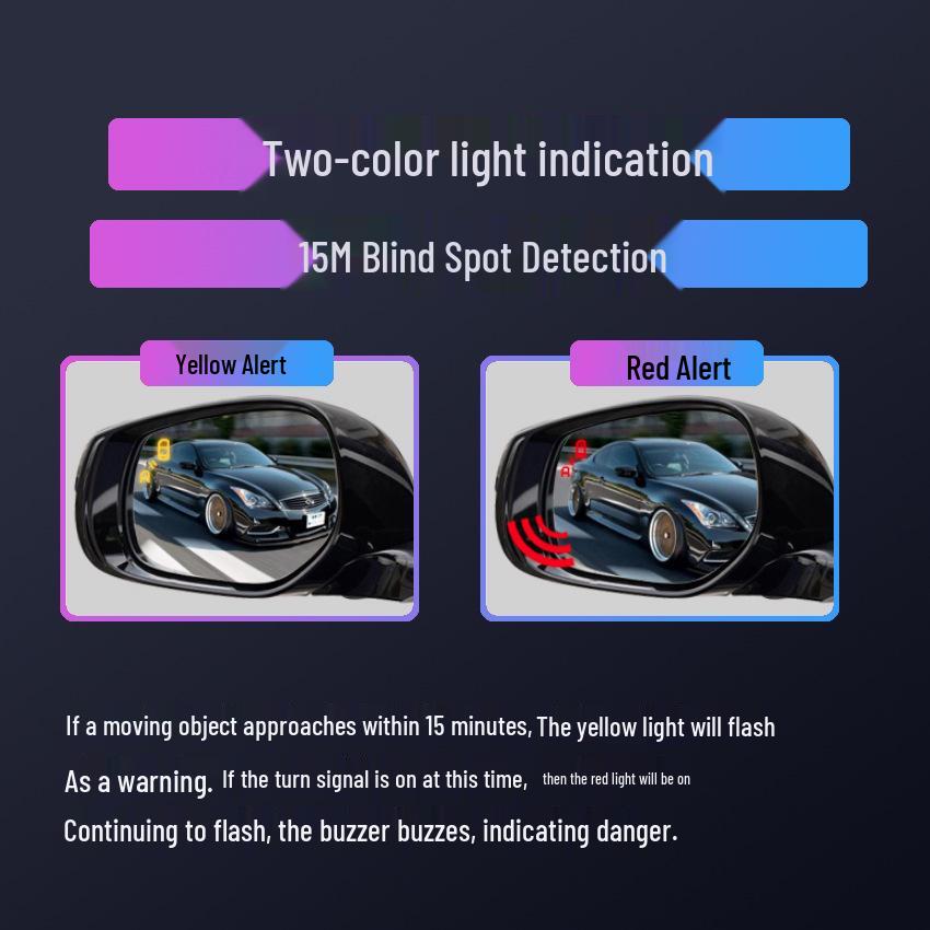 Rearview Mirror Blind Spot & Lane Departure Warning System for Toyota Corolla, RAV4, Levin, Camry