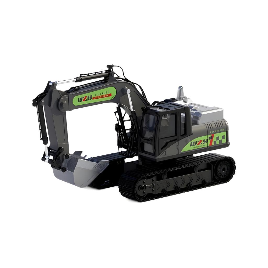 Children's Remote Control Excavator Alloy Electric Large Engineering Simulation Hook Machine Digging Remote Control Car Boys Toys