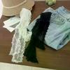 Y2K Floral Bow Lace Waistband Long Tie Up Thin Waist Belt Elegant Dress Jeans Decorative Belt Multifunctional Lace Scarf Hair