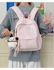 Schoolbag Korean ins Simple School Bag Junior High School Student Versatile Class Commuter Backpack Lightweight Large Capacity Travel Backpack