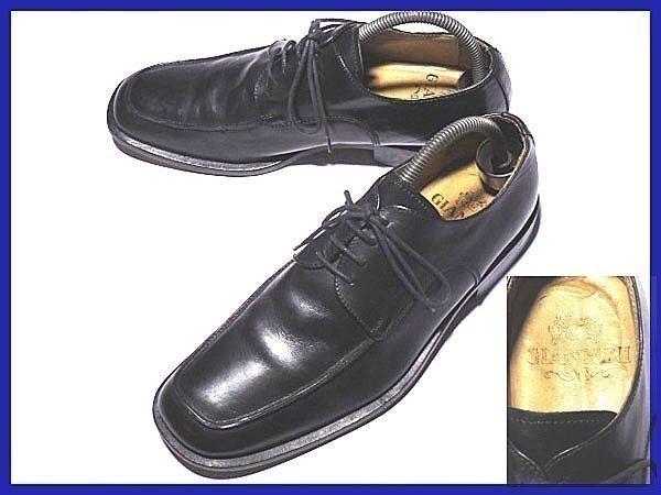 

Vintage Italy Made/GIANNI/All Leather Handcrafted U-Tip Shoes/41/26.0/Black/(USED)