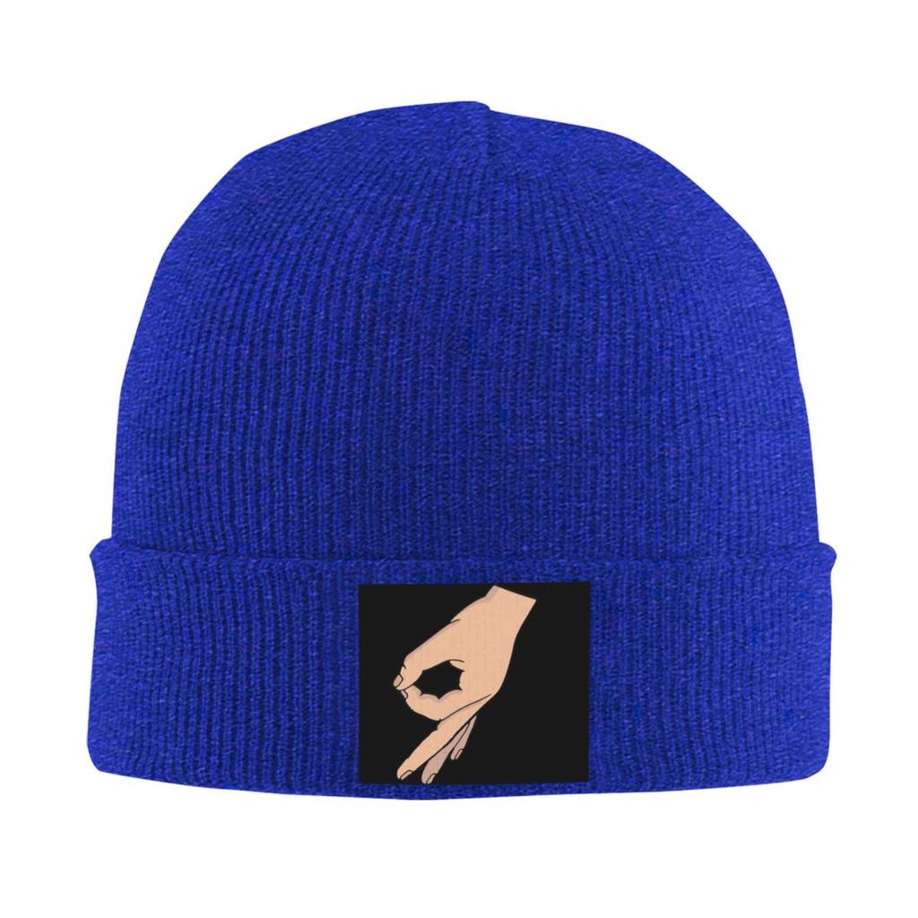 Circle Game Hand Gotcha Meme Made You Look Warm Knitted Cap Winter Knit Bonnet Hat Skullies Beanies Hip Hop Caps for Unisex