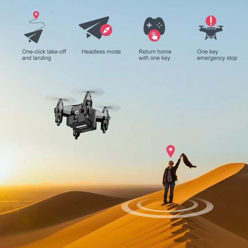 New K01 Mini Drone 4K Aircrat Aerial Camera Movie Quality Photography connect to VR Remote Control Aircraft 360° roll Aircraft Helicopter Kid Toy Gift