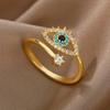 Blue-eyed Ring Elegant Fashionable Jewelry Unique Personality Simple Stylish Accessory for Women