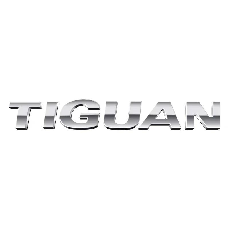 1Pc 3D ABS TIGUAN V6 V8 TSI TDI Car Letter Logo Sticker Tail Bumper Badge Auto Rear Trunk Emblem Styling Accessories