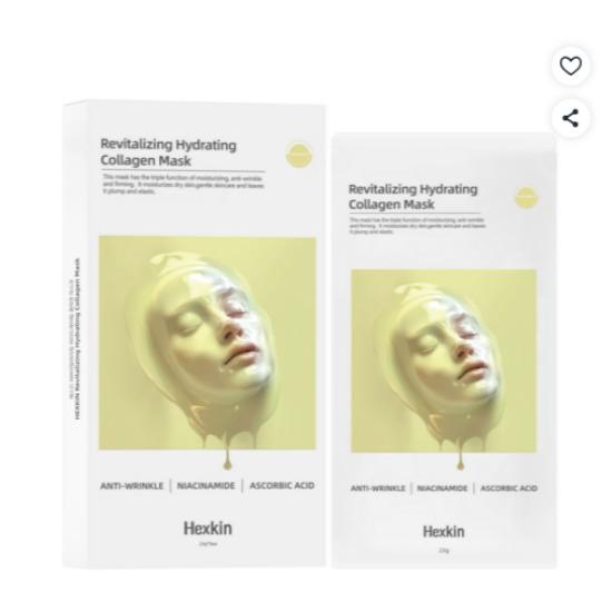HESKIN Revitalizing Hydrating Collagen Mask Pack Moisture Firming Sheet Mask 5pcs