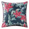 Decorative Pillowcase 43x43 Soft VELVET Fabric with Painted Flowers Trim