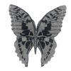 Silver-Black Butterfly Pattern Cloth Sticker Mesh Bottom Two-Color Embroidery Water-Soluble Mesh Embroidery Diy Lace Lace Clothing Auxiliary