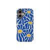 Blue Bloom Phone Case for iPhone 17 16e 16 15 14 13 12 11 X XS XR XSMAX 7 8 Air Pro Max Plus Luxury Double-layer Back Cover