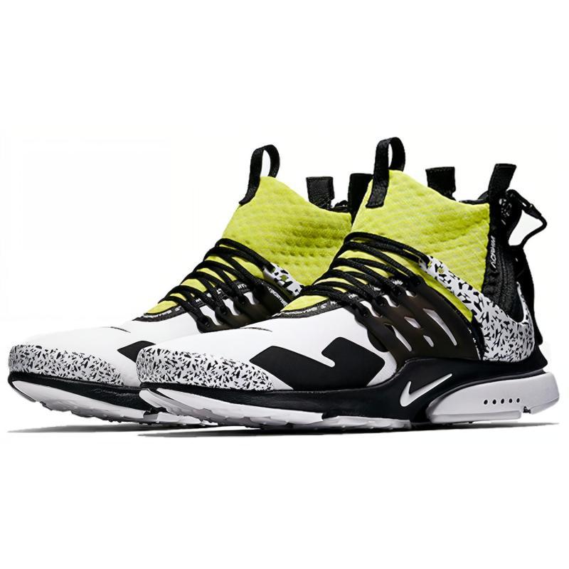 Nike Air Presto Mid Acronym Dynamic Yellow Trendy Sneakers AH7832-100