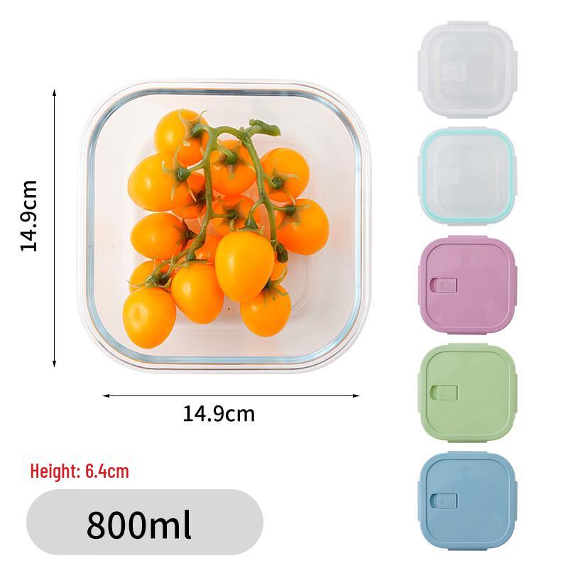 Square Glass Food Storage Container
