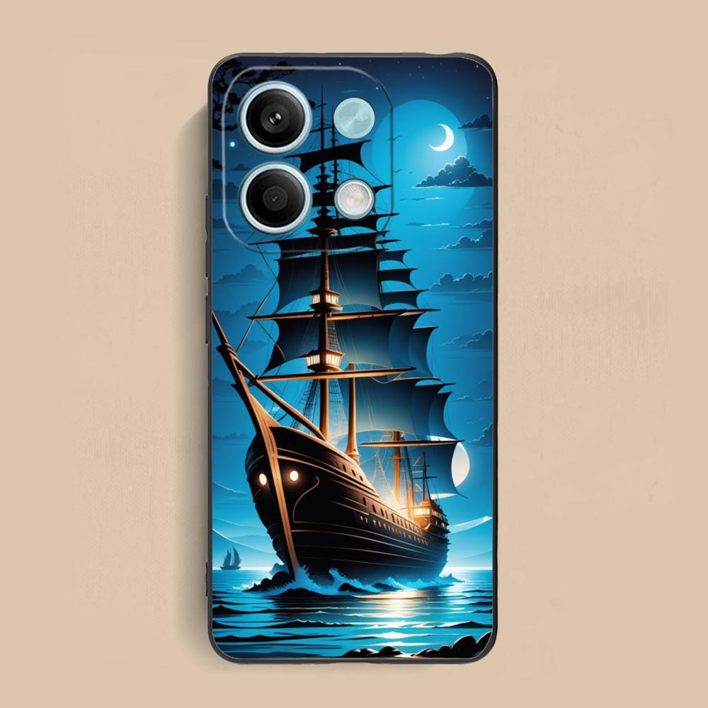 

Pirate Corsair Mobile Phone Case for Xiaomi Redmi Note 14 13 12 11 S Pro Plus 4G 5G Colorful Printing Cover Cellphones Cover Redmi Note 11S 4G