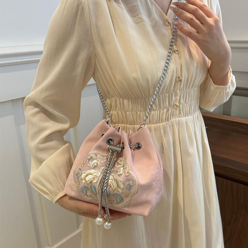 New Chinese Style Fine Embroidery Ladies Handbags 2025 Summer Fashion Shoulder Bag Crossbody Daily Party Tote Handbag For Women
