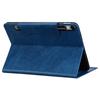 Applicable To Samsung Tab S10FE + Tablet Leather Case, Solid Color Business Leather Pattern Card Holder Anti-drop Case S11