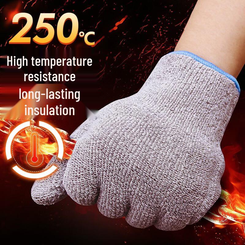Ally Aramid Cotton Lined Rubber Heat Resistant Gloves