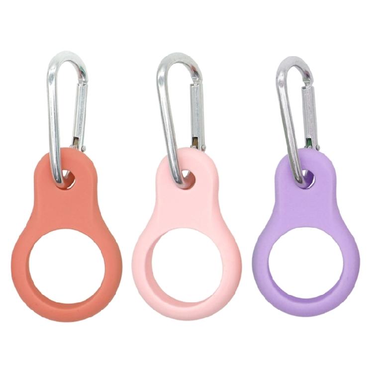3Pcs Portable Water Bottle Carrying holder Silicone Hanging buckles Outdoor Water Bottle carriers with Carabiner Clip оранжевый/розовый