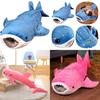 Super Soft Plush Whale Shark Toy Blue/gray/pink 55/75 Cm