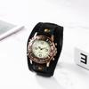 JEWELRYWE Leather Wristwatch Antique