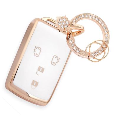 Nacalikeey Cute Key Case, Snow Key Holder, Key Case, Sparkle, Key Cover, Gorgeous Style, White
