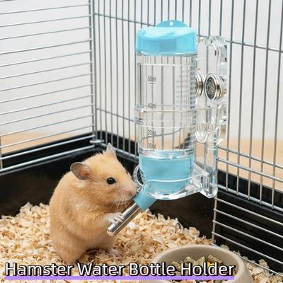 Transparenter Hamster-Wasserflaschenhalter Acryl Stabiler Magnetischer Basishalter Ohne Flasche Wandmontage Kleintier-Kesselhalter