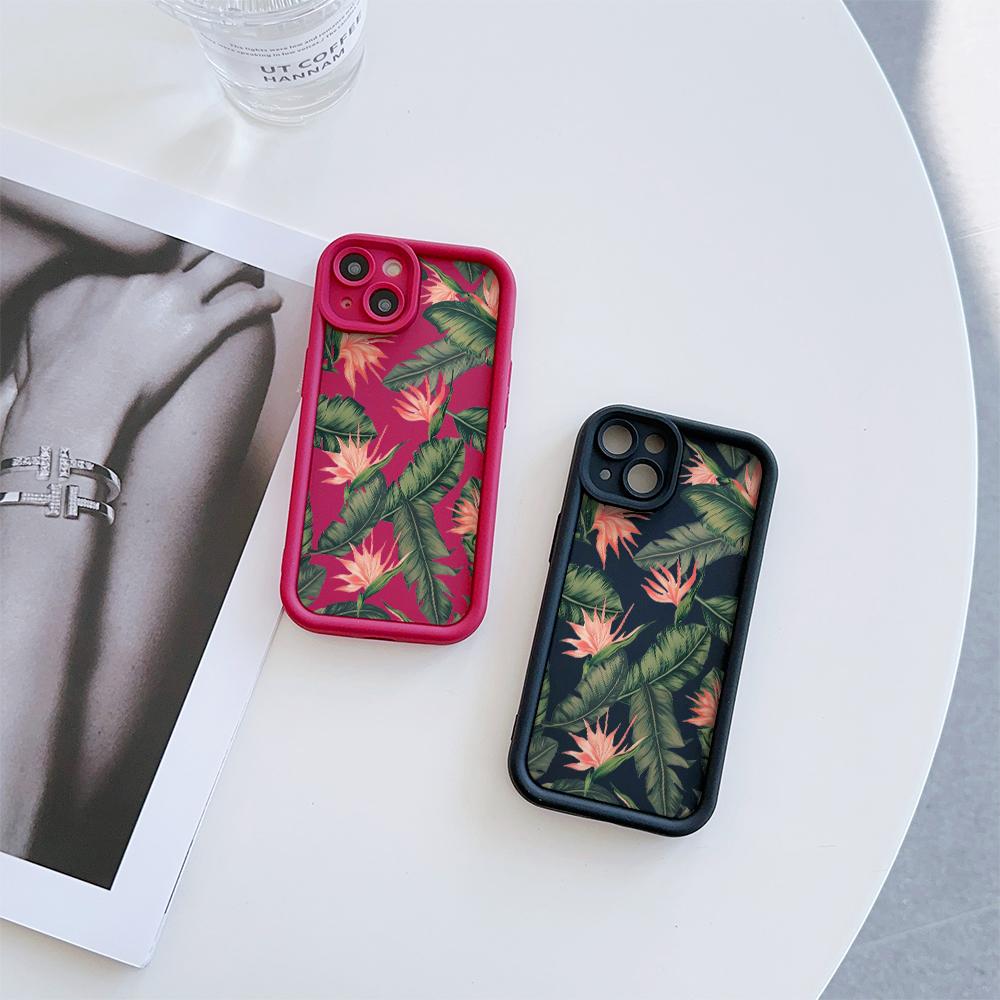Bird of Paradise Flower Pattern Soft TPU Phone Case for iPhone 17 Air 16 15 14 Pro Max Plus 13 12 Mini 8 7 X Xs Back Cover