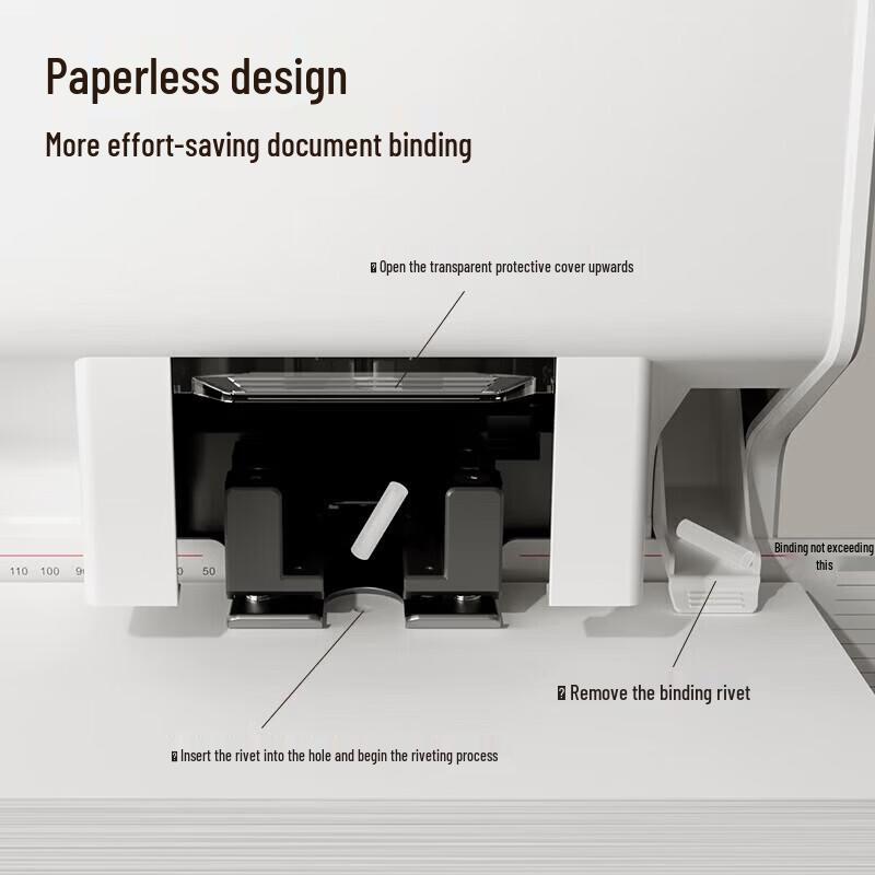 Deli 60mm Automatic Accounting Binding Machine CN Plug (adapter Included)