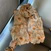 Small fresh floral silk scarf women's scarf sunscreen travel large shawl beach towel thin cotton and linen summer yarn