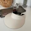 Large Brim Sunscreen Empty Top Cap Ice Silk Visor Cap Foldable Summer Sun Hat  Sunshade