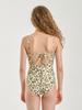 Painbei Tie Back Monokini, Floral Green