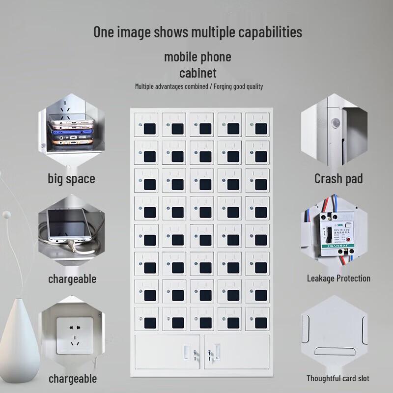 GEPAD 40-Door Secure Mobile Device Charging Locker