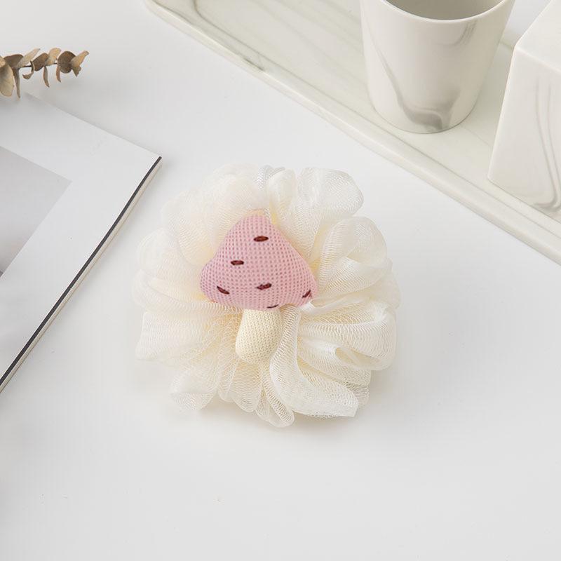Creative Fruit Bath Flower: Cartoon Bath Ball & Foaming Net Scrubber