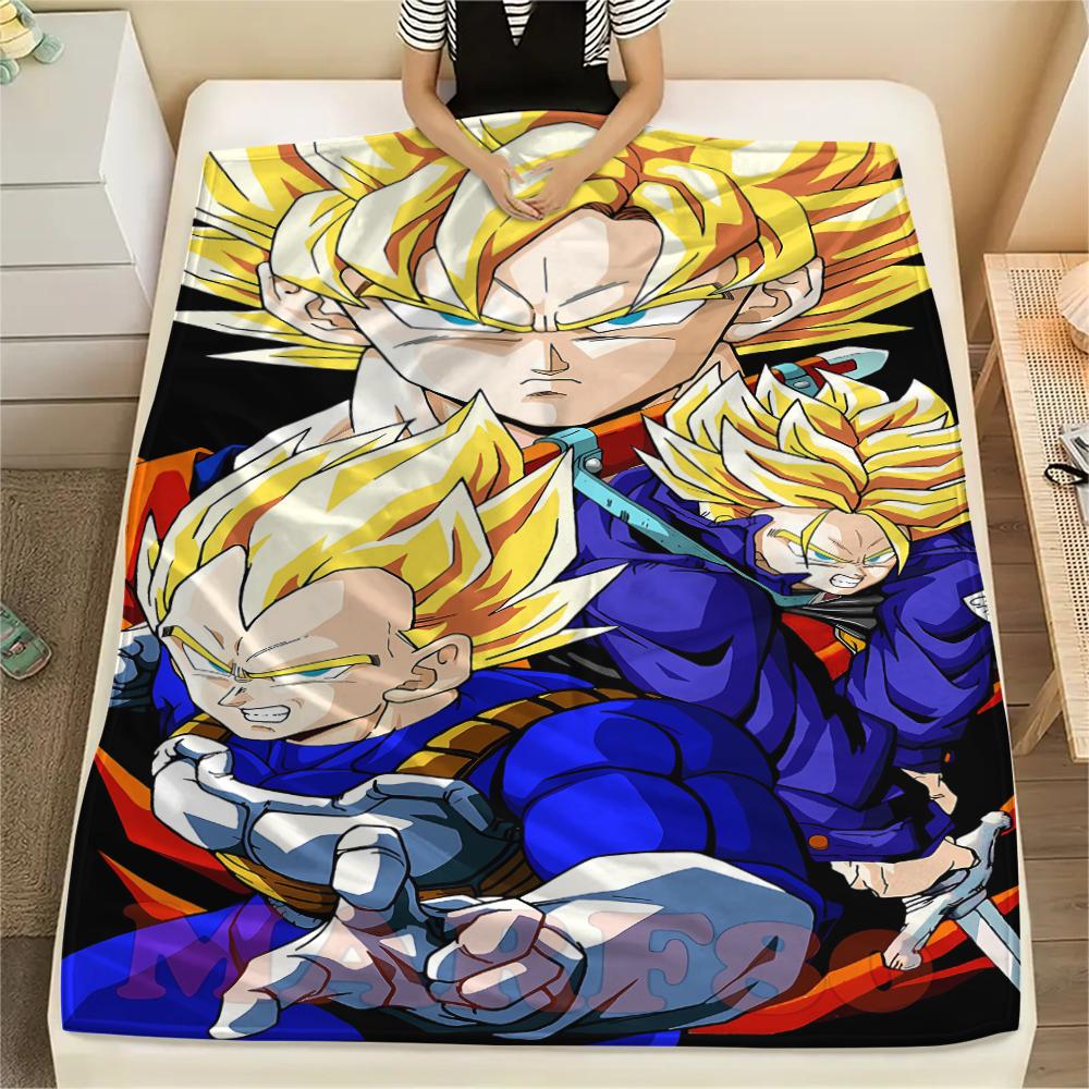 Dragon Ball characters Print Flannel Blanket,High quality Comfortable for All Seasons,Home Decor,Warmth and Comfort,Perfect for Christmas Gifts