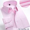Men's White Long Sleeve Professional Business Shirt with Optional Short Sleeve and Tie