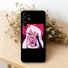 H-hazbin hotel V-veggie  Phone Case For Samsung S25,S24,S21,S22,S23,S30,Ultra,S20,Plus,Fe,Lite,Note,10,Black Cover