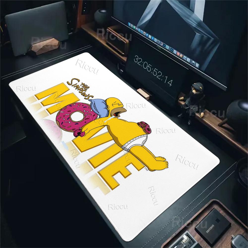 XXL Cartoon T-The Cool S-Simpsons PC Mouse Pads Computer Keyboard Office Large Non-slip Desk Mat Game Locking Edge Rubber Carpet