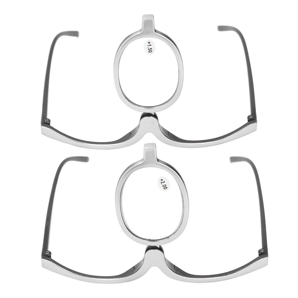 Make-up Lesebrille Tragbare Vergrößerungs-Alterssichtigkeit Lesebrille Aufklappbar Drehbar Einzellinse