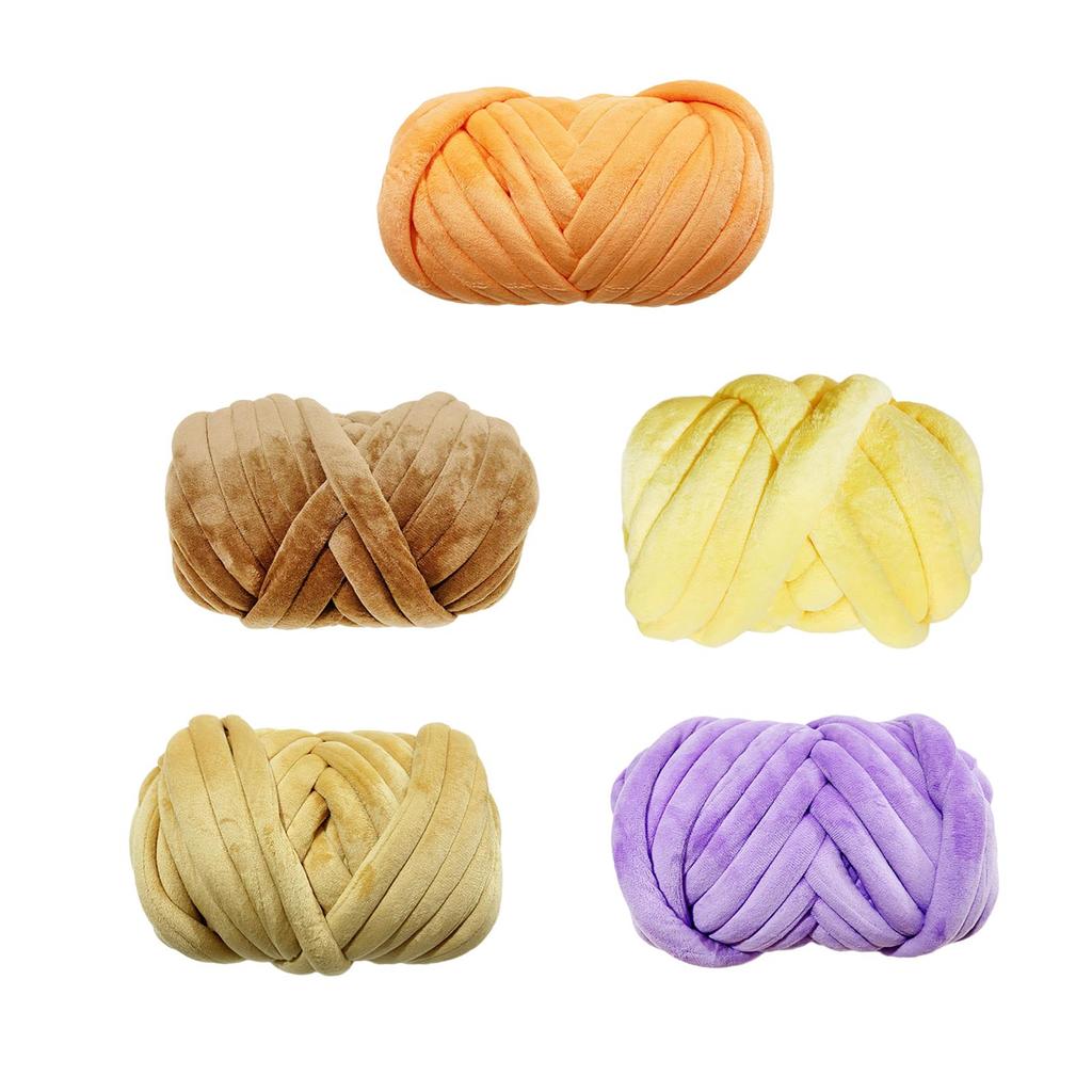 Chunky Yarn, Jumbo Tubular Yarn, Hand Knitting Length: 65.6 Feet, Bulky Chunky