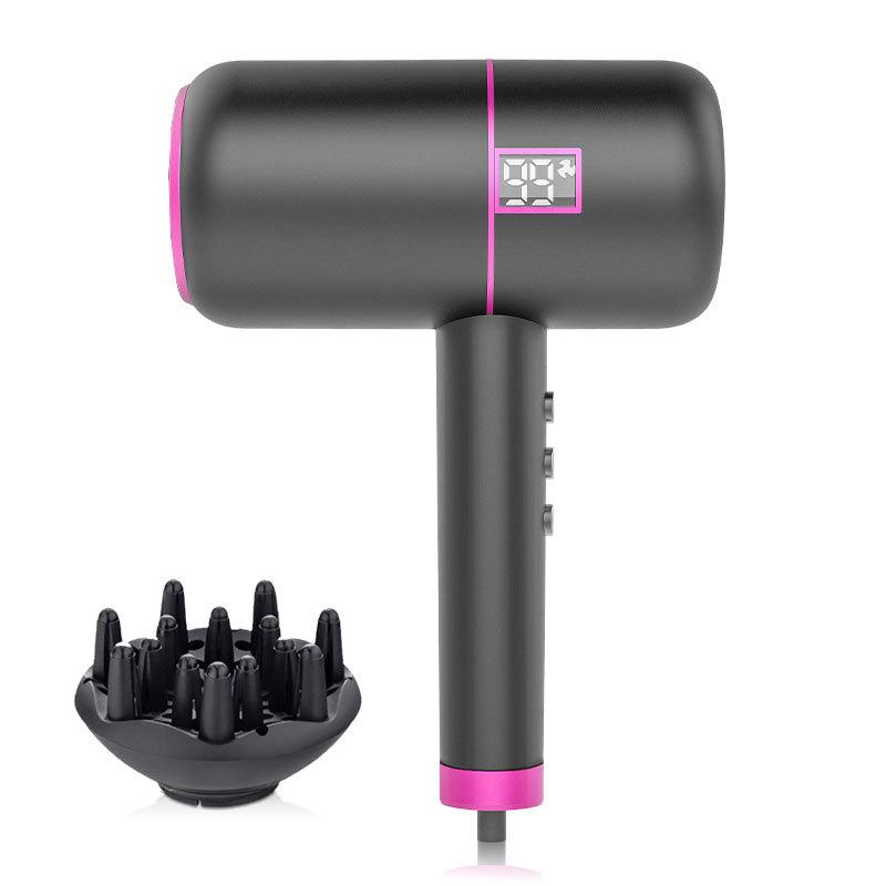 

New Intelligent LED Display Hair Dryer with Negative Ion and Temperature Adjustment Constant Temperature Hair Care KR