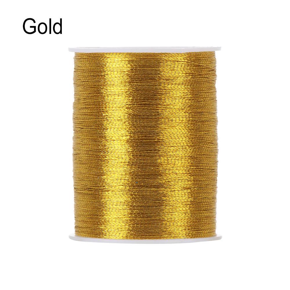High Quality Embroidery Thread Handmade Gold Silver Cross Stitch Wire Sewing Machine Spool DIY Crafts Accessories Sewing Supply
