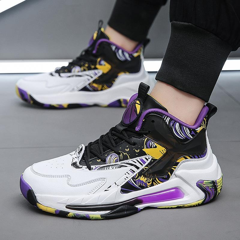 Zapatos de baloncesto originales para hombre, calzado atlético cómodo para exteriores, zapatillas deportivas