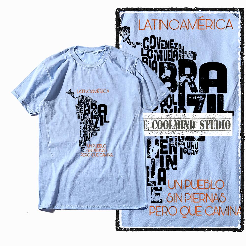Coolmind X0044 Latin Spirit Graphic Tee 100% Cotton Exclusive Graphic Men Tshirt Big Size Streetwear T Shirt for Men Tee Shirts