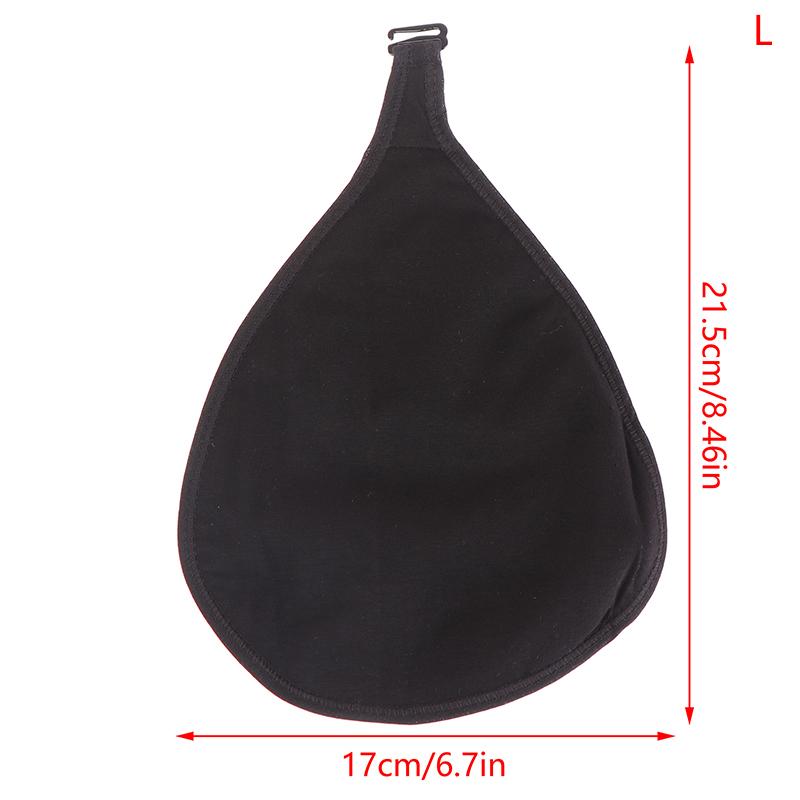 Portable Breast Prosthesis Protective Pocket Soft Breathable Hook Cotton Fake Breast Protective Case Cotton Bags for Mastectomy