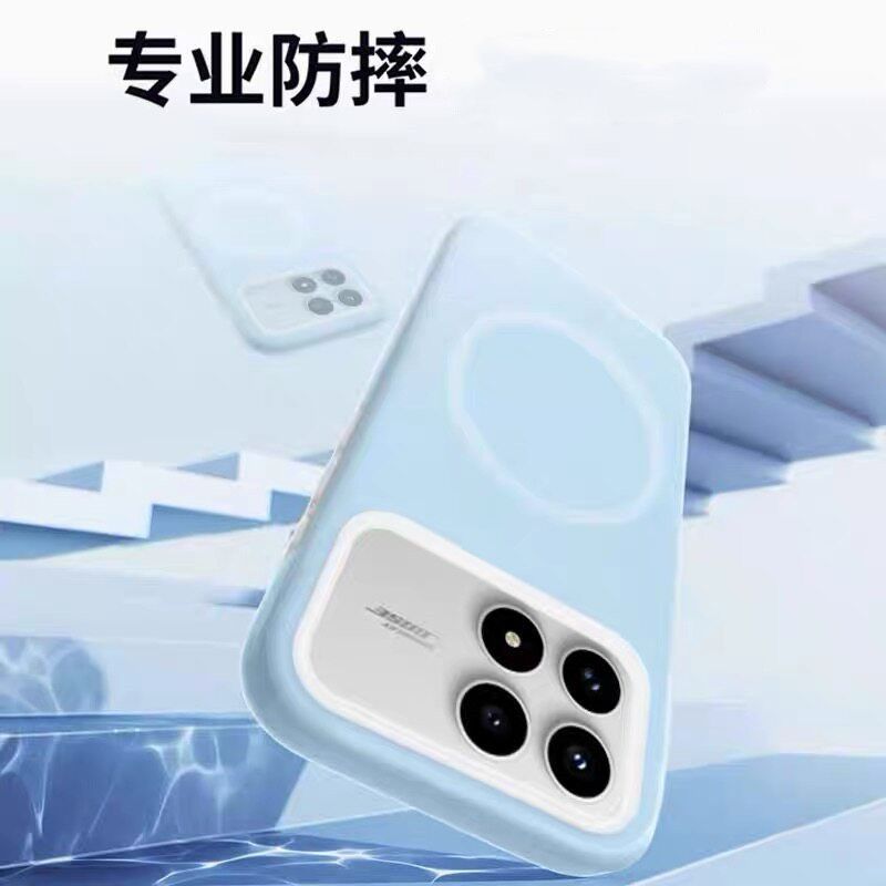 Case For Redmi K90 Max K90 Pro Max K90 Liquid Silicone Soft Jelly Magnetic Shockproof Phone Cover
