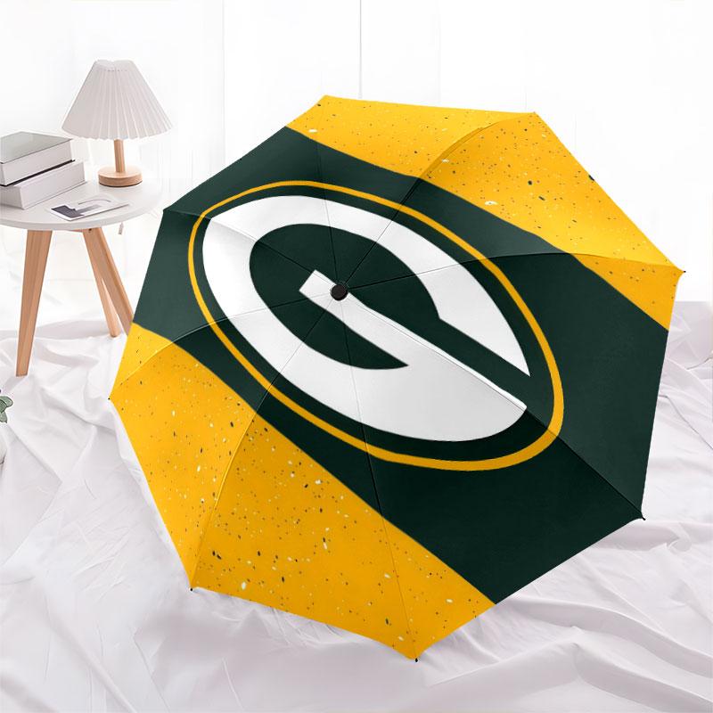 Pittsburgh Steelers Art Pattern, Automatic Folding Umbrella, Portable and Foldable Design, 8 Ribs, a Christmas or Birthday Gift.