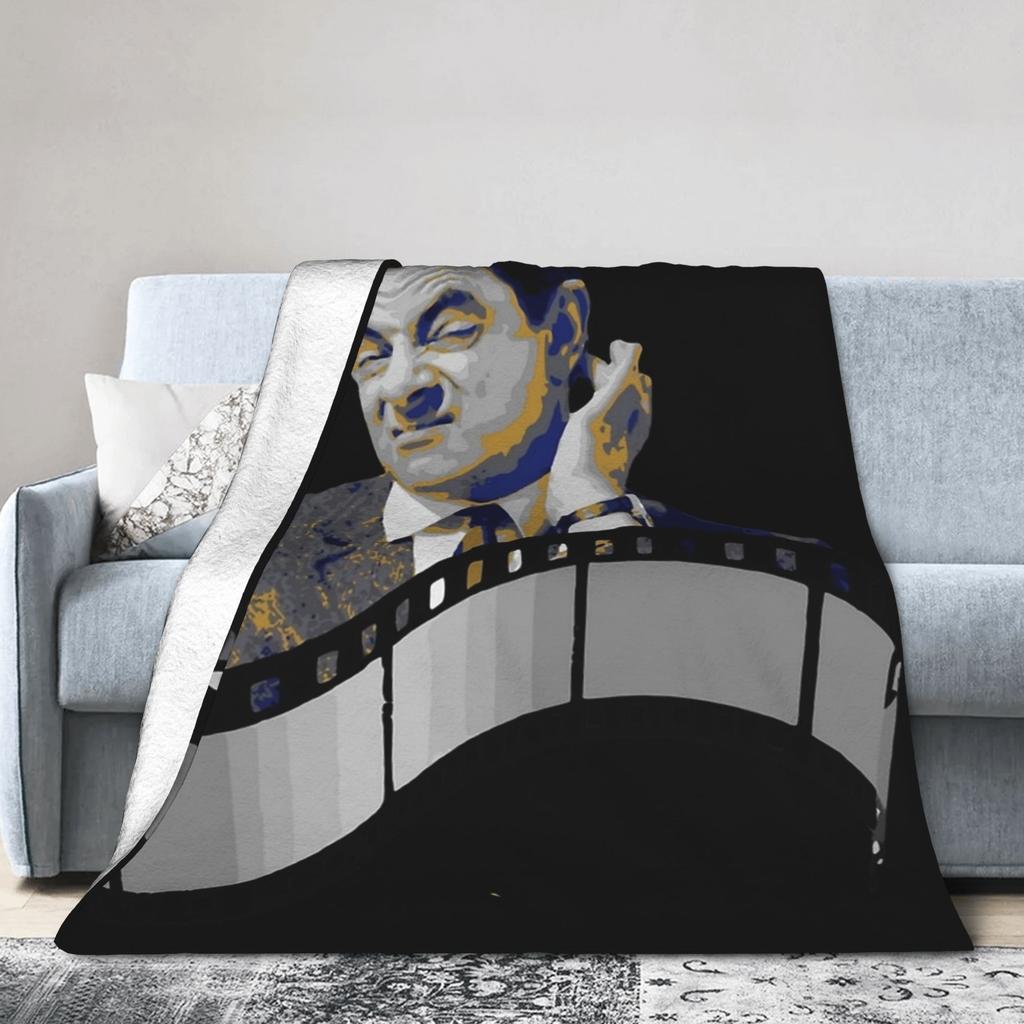 Mr Beans  Flannel Blankets Winter  Soft Durable Bedding Throws for Kids Adult Couch Bed Novelty Bedspread Sofa Bed Cover