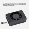 Embedded Fan Aluminum-Alloy Enclosure PWM Speed Adjustable Cooling Fan Replacement Accessory Compatible for Orin-Nano