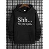 Hooded Sweatshirt, Solid Color Printed Hoodie Top, Loose Fit, for Spring Autumn and Winter