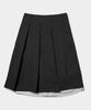 Place Studio Two-Belt Low-Rise Detachable Pleated Double Layered Midi Skirt_2 Colors