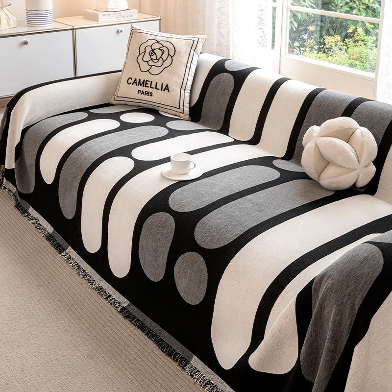 

2025 new sofa cover cloth towel Chenier sofa blanket, a whole non-slip seat cushion cover, universal in all seasons 180*130cm